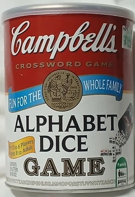 Campbell’s Crossword Alphabet Dice Game Word Game Ages 8 To Adult, 2 - 6 Players - Image 1 of 4