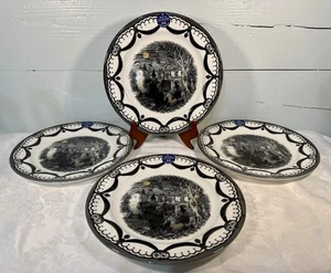Royal Stafford Halloween Coven Witches Ghost DINNER Plates 11” ~ Set of 4 ~ New - Picture 1 of 7