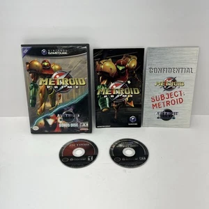 Metroid Prime mit Bonus Echoes Disc (Nintendo GameCube) Hülle & Spiel Discs! - Bild 1 von 10