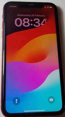 Apple iPhone 11 A2221 64GB Unlocked 74%BH Red Working #668F  - Image 1 of 4