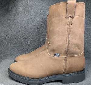 Justin 4760 Herren 8 "Doppelt Komfort Arbeitsstiefel Alter Rinde Leder Runde Spitze ASTEM - Bild 1 von 10