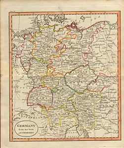 1790s original  map of " germany  "  from the best authorities - Picture 1 of 1