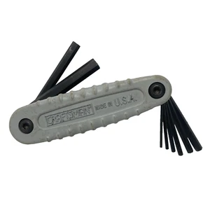 Craftsman Set di chiavi esagonali pieghevoli 8 pezzi SAE 46702 - metriche (dimensioni 1,5-8 mm) - usate - Foto 1 di 19