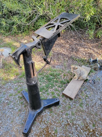 Industrial Projectionist Stand Cast Iron Mid Century (JSF6) Drafting Table Slide Cover