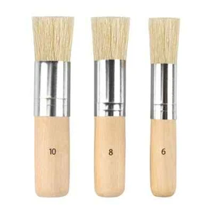 3pcs Wooden Stencil Brushes Pure Natural Stencil Brushes - Picture 1 of 5