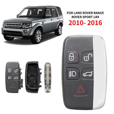 Smart Remote Key Case Shell Fob for 2010- 2016 Land Rover Range Rover Sport LR4 - Изображение 1 из 4