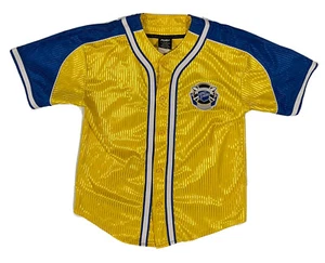 Fubu 05 Collection Vintage Jersey Champions League 1992 Button Up Yellow Size M - Picture 1 of 9