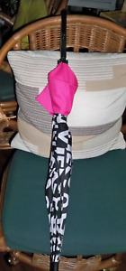NEW NWT Victoria Secret Signature Umbrella LG Pink Black White