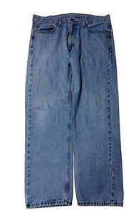 Vintage Levi's 505 Jeans Mens 38 X 32 Regular Fit Blue Denim - Picture 1 of 4