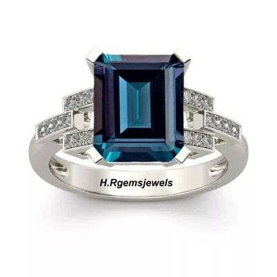 Vintage Alexandrite Ring Color Changing Gemstone Ring Alexandrite Women Ring - Image 1 of 4