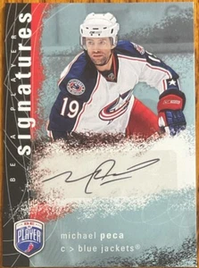 2007-08 Be A Player Signatures Michael Peca #S-MP Columbus Blue Jackets - Picture 1 of 2