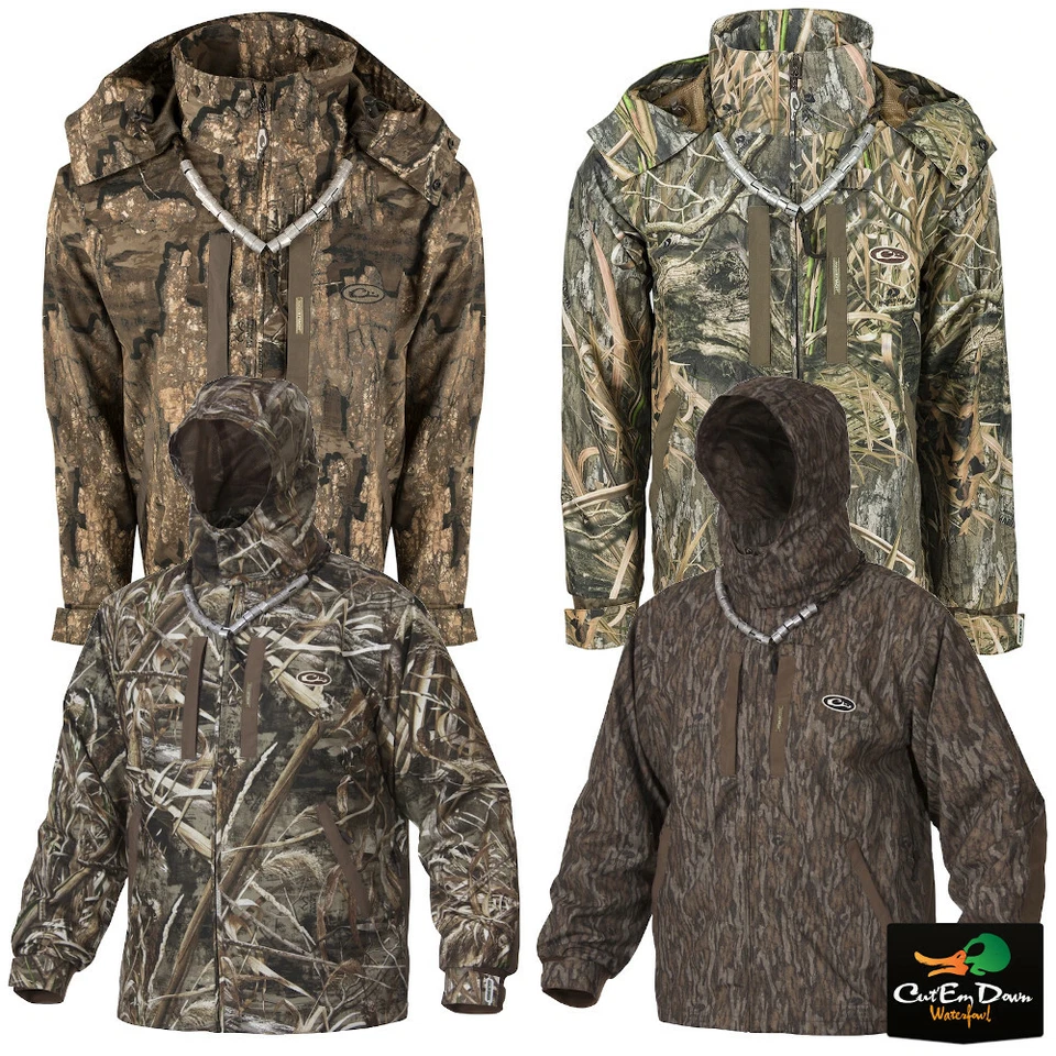 NEW DRAKE WATERFOWL EST HEAT ESCAPE VENTED FULL ZIP 2.0 - WATERPROOF CAMO JACKET - Image 1 of 1