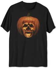 Halloween II Men's Black Short-Sleeve Pumpkin Graphic Crew-Neck T-Shirt Sz L
