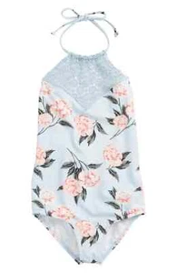 Billabong Kids Petal Daze One-Piece Powder Blue Girl's Size 8 L112519 - Picture 1 of 2