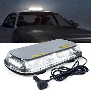 Barra de luz estroboscópica LED blanca de 17" para automóvil camión en la azotea baliza intermitente de advertencia de emergencia - Imagen 1 de 7