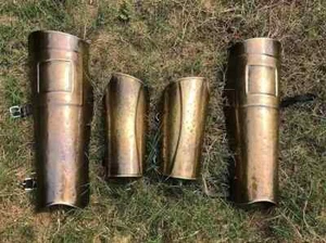 Mittelalter 300 griechisch spartanischer König Leonidas Rüstung Arm & Bein Wächter Messing Set - Bild 1 von 3