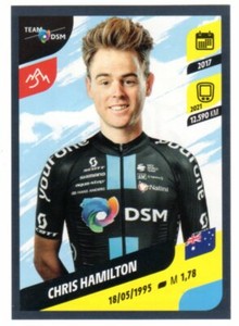 PANINI TOUR DE FRANCE 2022 #300 Chris HAMILTON Stickers