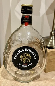 LEERE VECCHIA ROMAGNA ITALIENISCHE BRANDFLASCHE - DREISEITIG - 100 cl - 1 Liter - Bild 1 von 9