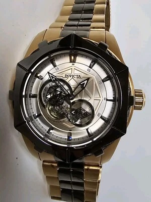 Invicta男士自动螺栓手表玫瑰金52毫米开口心形34709 — 第 1/4 张图片