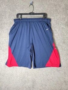 Nike Dri Fit MLB Boston Red Socks Shorts Mens XL Elastic Waist Blue Red - Picture 1 of 9