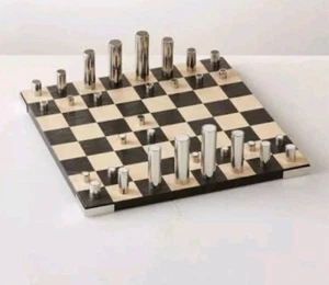 Famiglia Modern Stainless Steel Chess Set by Gianfranco Frattin - Picture 1 of 23