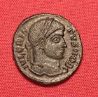Ancient Roman Crispus Bronze Ae3 Coin, Vot X