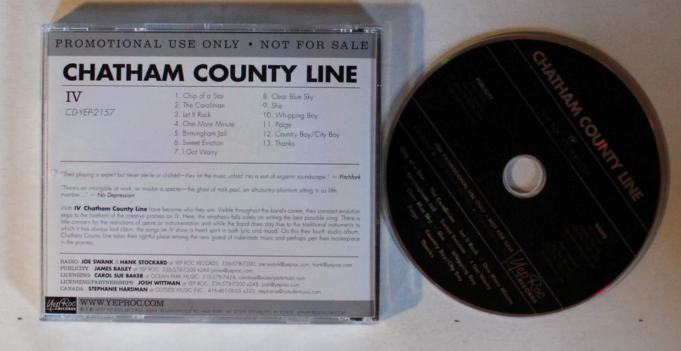 Chatham County Line IV US CD 2007 Country Bluegrass - Bild 1 von 1