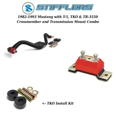 1982-1993 Mustang Stifflers Transmission Crossmember & Mount T5 TKO TR-3550 - Image 1 of 4