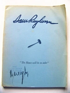 1961 CALIFORNIA CONGRESSMAN SIGNED Copy THE LEADERSHIP OF SPEAKER SAM RAYBURN - Picture 1 of 4