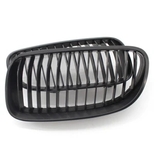 2pcs Front Center Wide Hood Matte Black Grill fit for BMW E92 E93 10-15 New - Picture 1 of 6