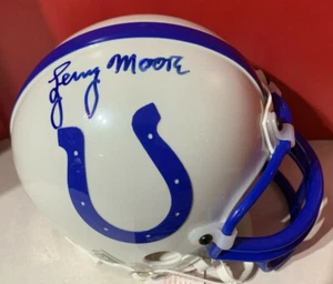 LENNY MOORE AUTOGRAPHED SIGNED BALTIMORE COLTS MINI HELMET W/COA - Picture 1 of 6