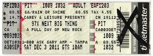 2011 Sublime Bush Cage Elephant Taking Back Sunday Concert Ticket Stub Tampa FL - Picture 1 of 1