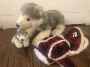 RETIRED BUILD A BEAR HUSKY AND MAGNETIC PUPPY Coat And Hat Pup - Bild 1 von 5