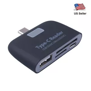 4 in 1 USB 3.1 Type C USB-C TF Micro OTG Card Reader - Picture 1 of 4
