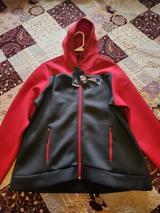 Womens Antigua NFL New England Patriots Hoodie Jacket Zip-Up Red 2XL - Picture 1 of 4