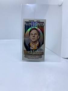 2021 Allen & Ginter Chrome Mini World Leaders #MWL-21 Mark Rutte - Netherlands