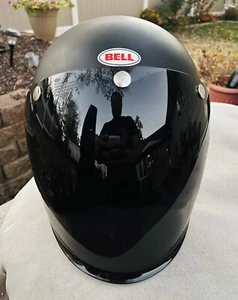 Bell Custom 500 Black Open Face Helmet/Dark Tint Visor/Size Large - Picture 1 of 10