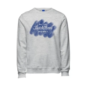 Jack & Jones Originals Sweater Mens Chest Logo Print Crew Sweatshirt L/S Jumper - Picture 1 of 1