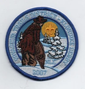 Patch derby Klondike 2007, Conseil des aurores boréales, Voyageur Trails Dist., comme neuf - Photo 1/1