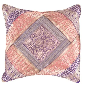 Vintage Sari Seide Quadrat Kissenbezug 16" - Bild 1 von 2