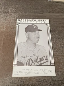 1977 Baseball's Great Hall of Fame Exhibits Duke Snider - Dodgers - Picture 1 of 2