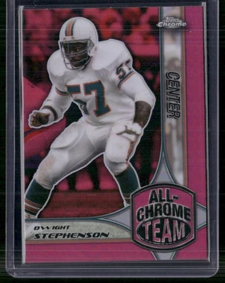 2024 Topps Chrome #ACT-7 Dwight Stephenson All-Chrome Team Pink Refractor - Image 1 of 2