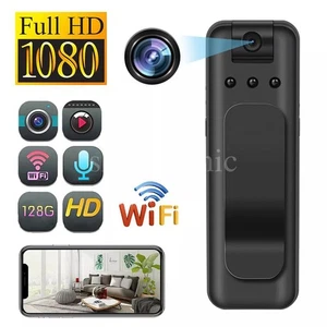 HD 1080P Body Camera Night Vision Voice Video Recording Mini Cam 128GB Support - Picture 1 of 21
