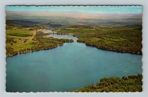 W Danville VT-Vermont, Joes Pond, Luftaufnahme Vintage Souvenir Postkarte - Bild 1 von 4