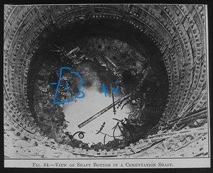 TEMPORARY LINING IN SHAFT C1920 Magic Lantern Slide COAL MINING COLLIERY Photo - Picture 1 of 5