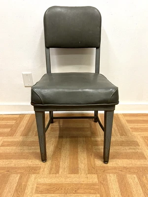 SILLA DE OFICINA INDUSTRIAL vintage cisterna de escritorio mediados de siglo acero moderno años 50 60 Foto 1 de 4