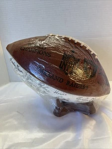 Rare Vintage Oakland Raiders Souvenir Ball With Team Signatures Sealed!!! - Picture 1 of 11