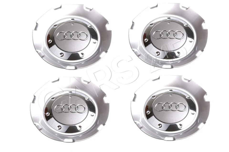 Tapacubos centrales de rueda genuinos 4 piezas plata diamante para AUDI A8 D3 D4 2003-2011 Foto 1 de 1