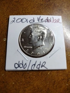 2001 D Kennedy 1/2 Dollar With Ddo/Ddr - Picture 1 of 5