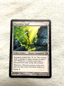 MTG / Thornbite Staff / MOR / #145 / Regular / Uncommon / Near mint to mint cond - Picture 1 of 2